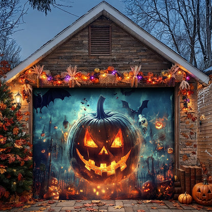 Lorva Halloween Garage Door Banner Decoration The Dark Pumpkin Kingdom