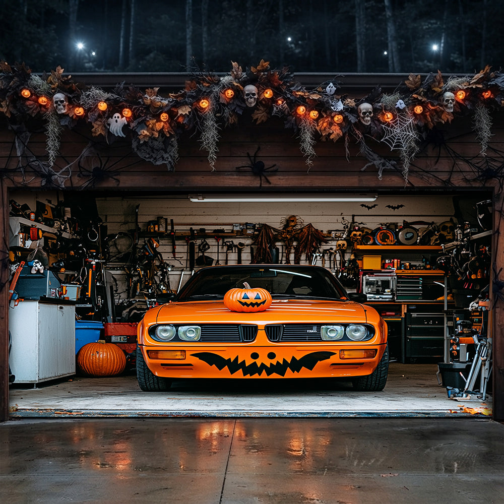 Lorva Halloween Garage Door Banner Decoration Trick Or Ride