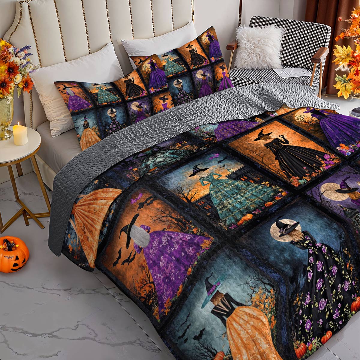 Witch Lorva All Season Quilt 3-Piece Set Waltz of the Witches