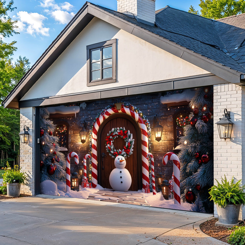 Lorva Christmas Garage Door Banner Decoration Christmas Gateway