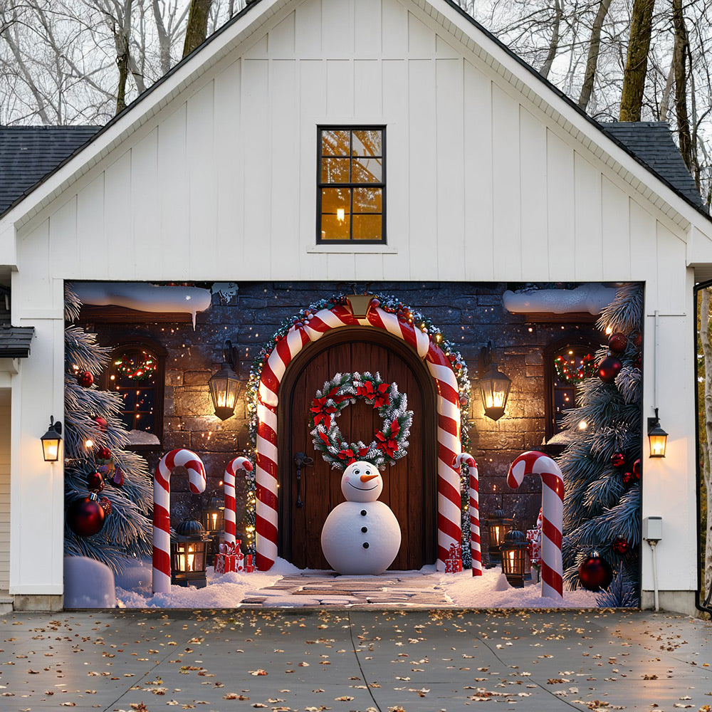 Lorva Christmas Garage Door Banner Decoration Christmas Gateway