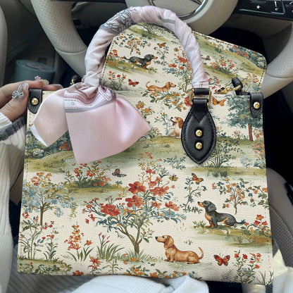 Lorva Dachshund Leather Bag The Gentle Garden