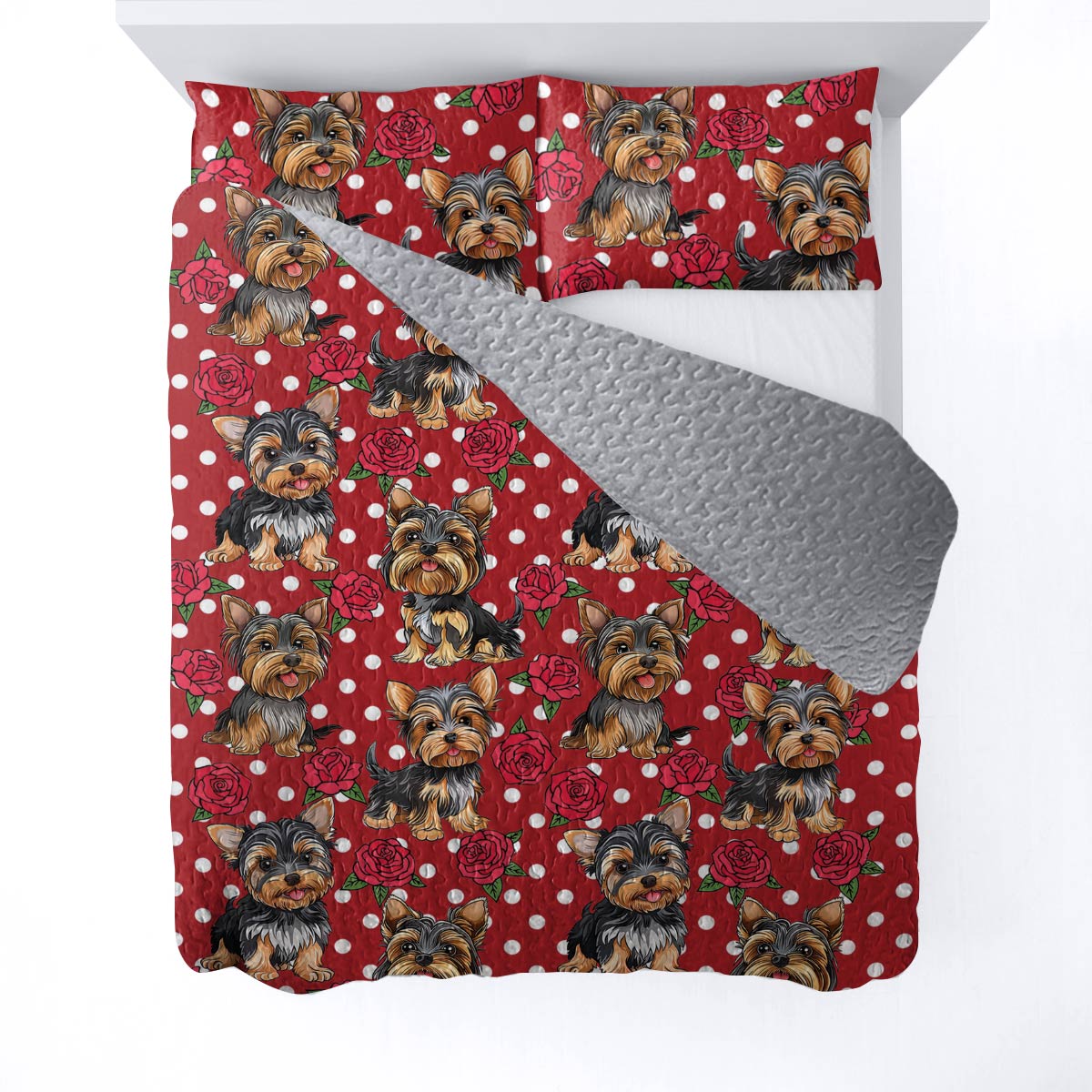 Lorva All Season Quilt 3-Piece Set Puppy Rose Bliss