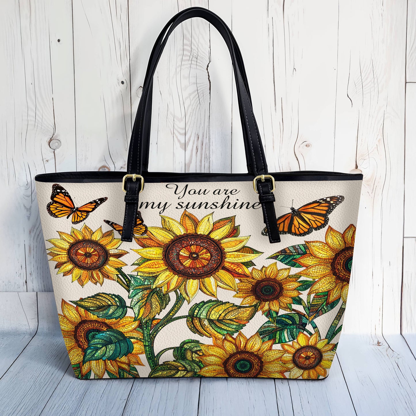 Lorva Leather Tote Bag Sunshine Field