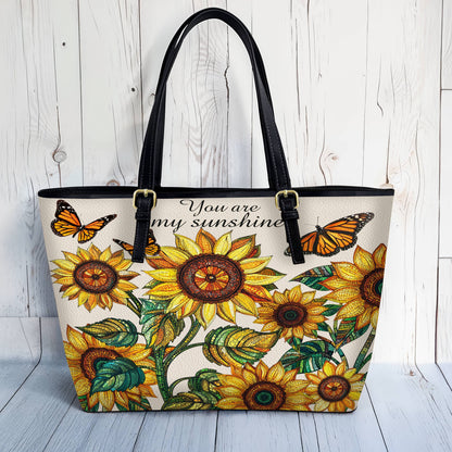 Lorva Leather Tote Bag Sunshine Field