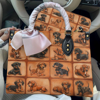 Lorva Leather Bag Vintage Dachshund Life