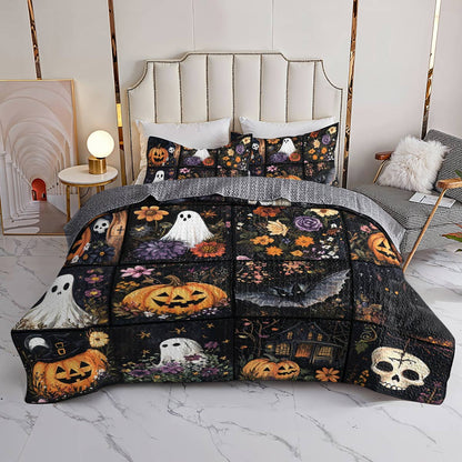 Halloween Lorva All Season Quilt 3-Piece Set Enchanted Halloween Nights