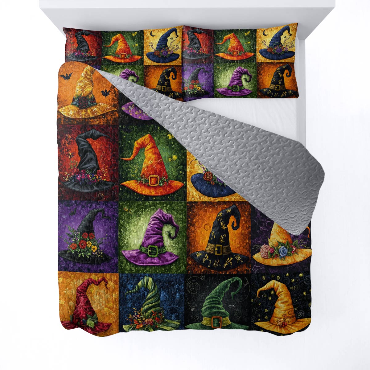 Witch Lorva All Season Quilt 3-Piece Set Magic Witch Hats