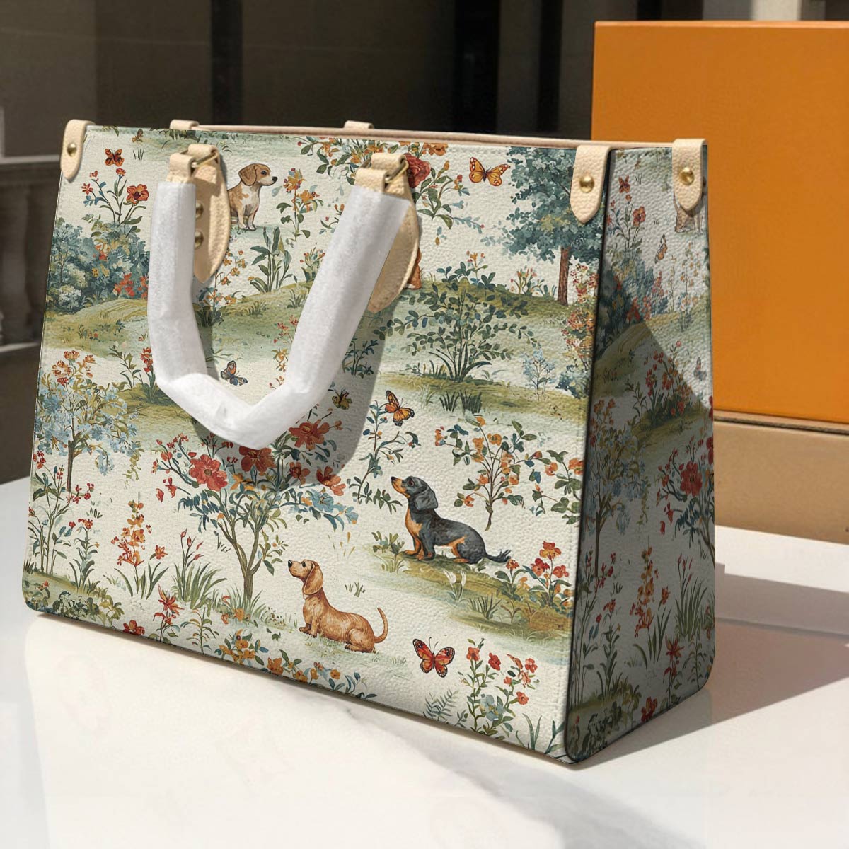 Lorva Dachshund Leather Bag The Gentle Garden
