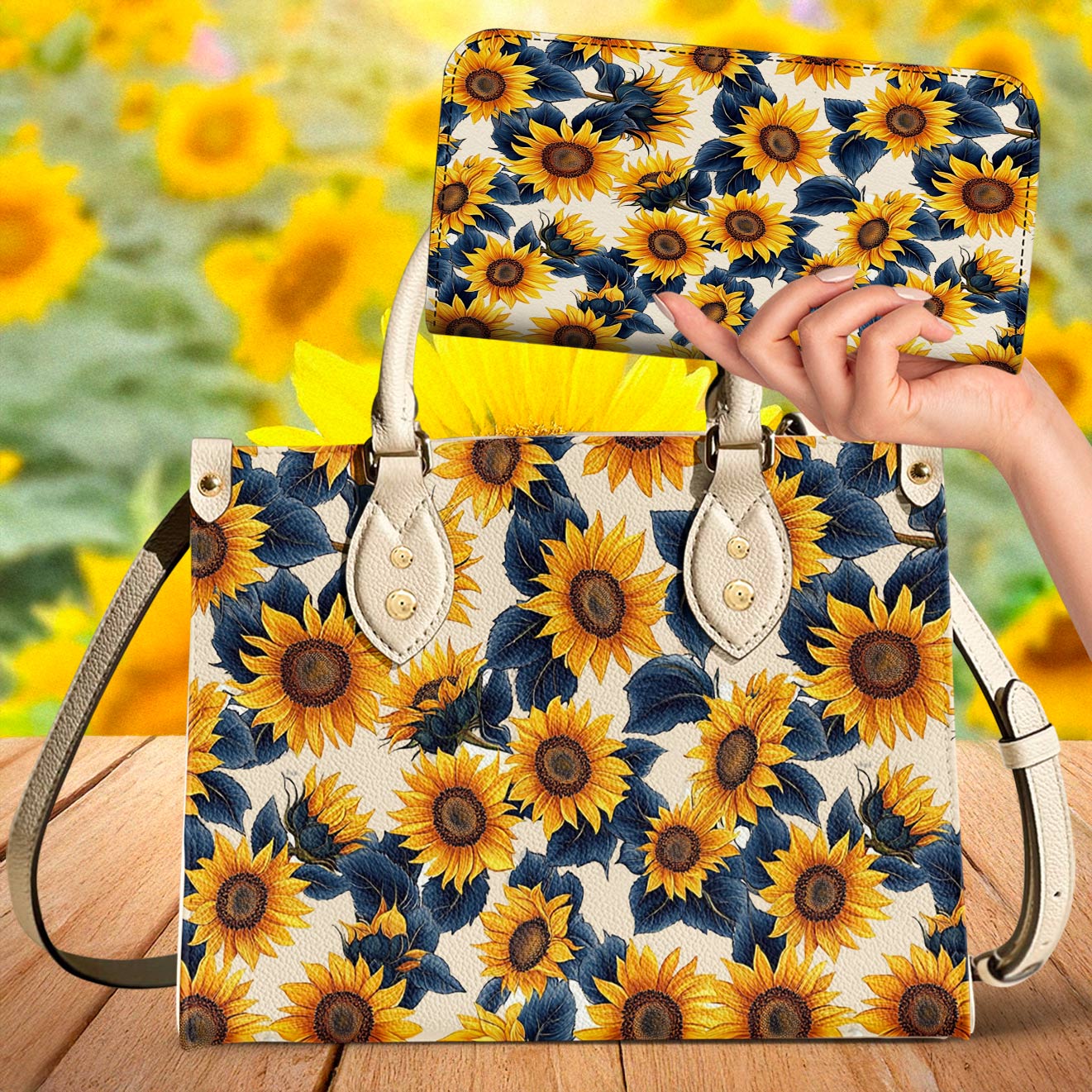 Lorva Leather Bag Twilight Sunflower