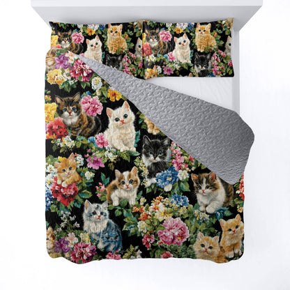 Lorva All Season Quilt 3-Piece Set Purrfect Dreams