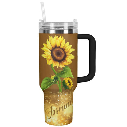 Lorva Personalized Sunflower Tumbler Hope Love Sunshine